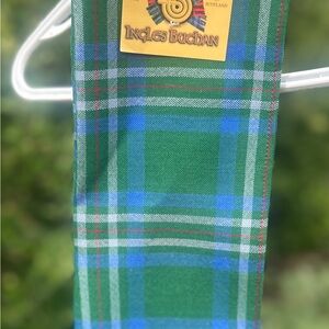 Ingles Buchan Green and Blue Tartan Mini Sash